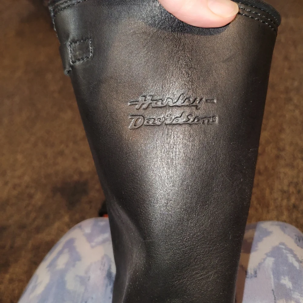 Harley-Davidson Black Leather Engineer Boots